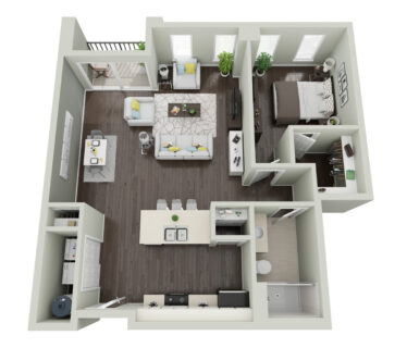 1 Bed / 1 Bath / 901 sq ft / Availability: Please Call / Deposit: $600+ / Rent: $1,368