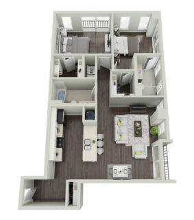 2 Bed / 2 Bath / 1,176 sq ft / Availability: Please Call / Deposit: $600+ / Rent: $1,700
